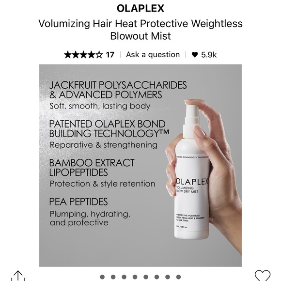 brand new - OLAPLEX volumizing blow dry mist - Picture 7 of 9